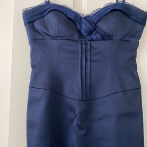 Laundry/Shelly Segal. So well made. Back zip 32”L adjustable straps. Great  cond